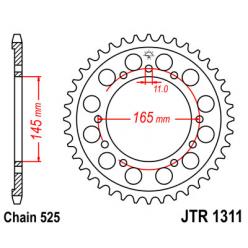 Звездочка задняя JT Sprockets (шаг 525) JT JTR1311